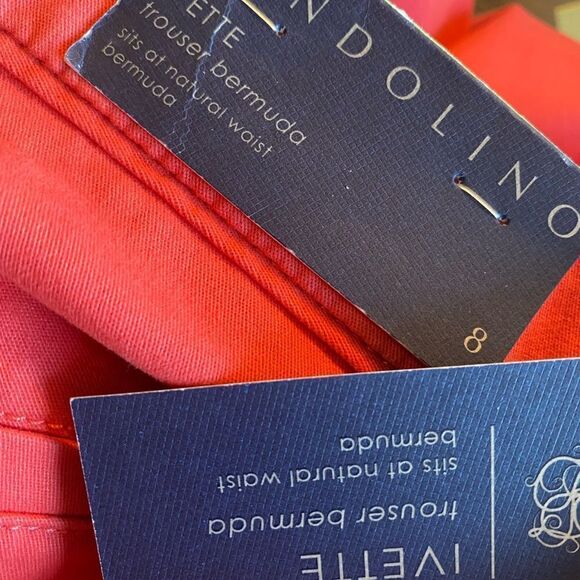 BANDOLINO WOMENS Size 8 Coral TrouserBermuda Shorts NWT - Picture 6 of 9